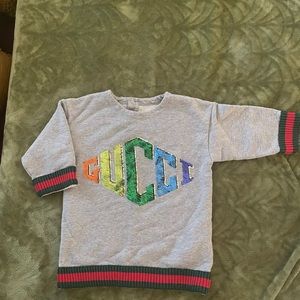 Gucci Girl sequins light sweater
